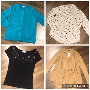 Size small tops and sweater bundle
